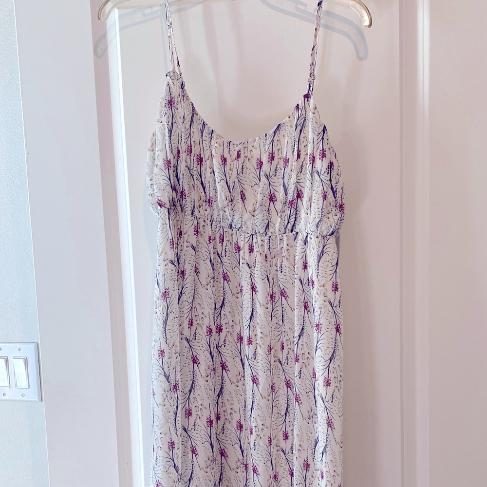 Spaghetti strap maxi dress with zipper side